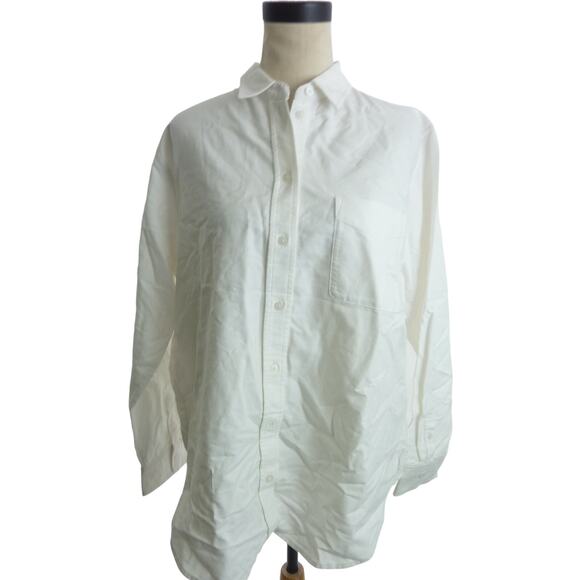 NWT Everlane The Relaxed Oxford Shirt 14 Button Down Top - Picture 1 of 7